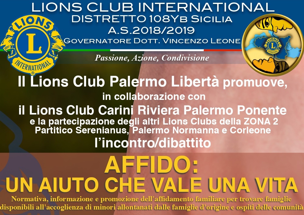 Kifubon sponsor di un convegno a Palermo sull’affido familiare, organizzato dal Lions Club